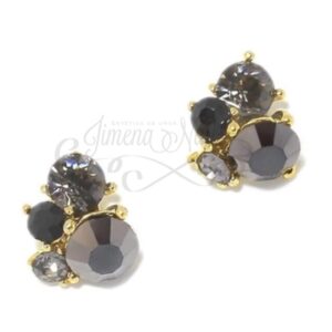 #011 Oro – 4piedras Black