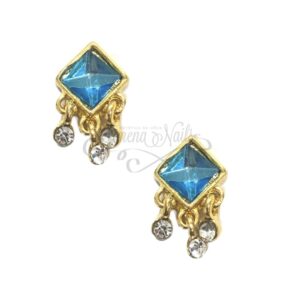 #028 Oro – Colgante Rombo Turquoise