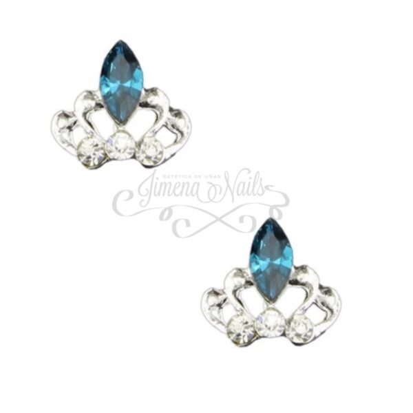 #028 Plata – Corona Turquesa