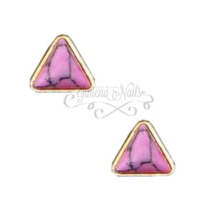 #093 Oro – Triángulo Mármol Rosa