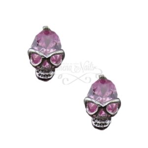 #014 Plata – Calavera Cráneo Rosa
