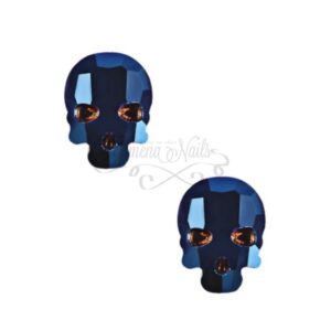 #015 Plata – Calavera Blue Mirror