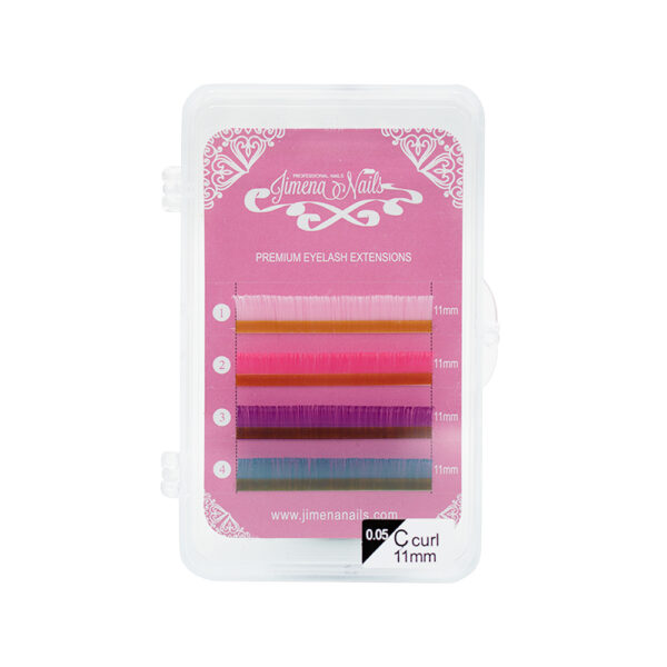 Color Lashes – Pastel Pink, Pearl White & Turquoise