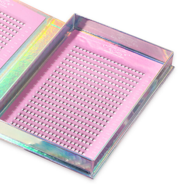 Prefanned Premium Eyelashes 10D – 0,05 (C) Mix 8-15mm (800fans) - Imagen 2