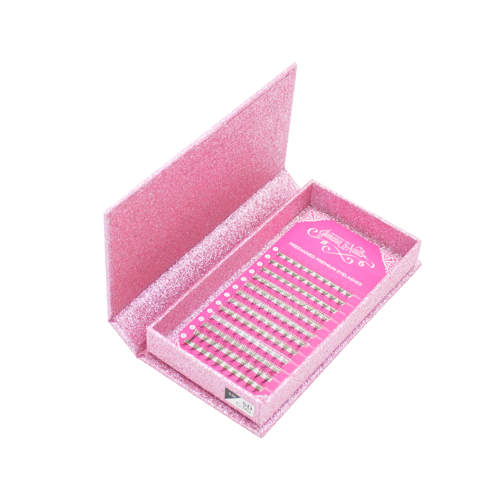 Prefanned Premium Eyelashes 5D – 0,07 (C) Mix 8-15mm (120fans)