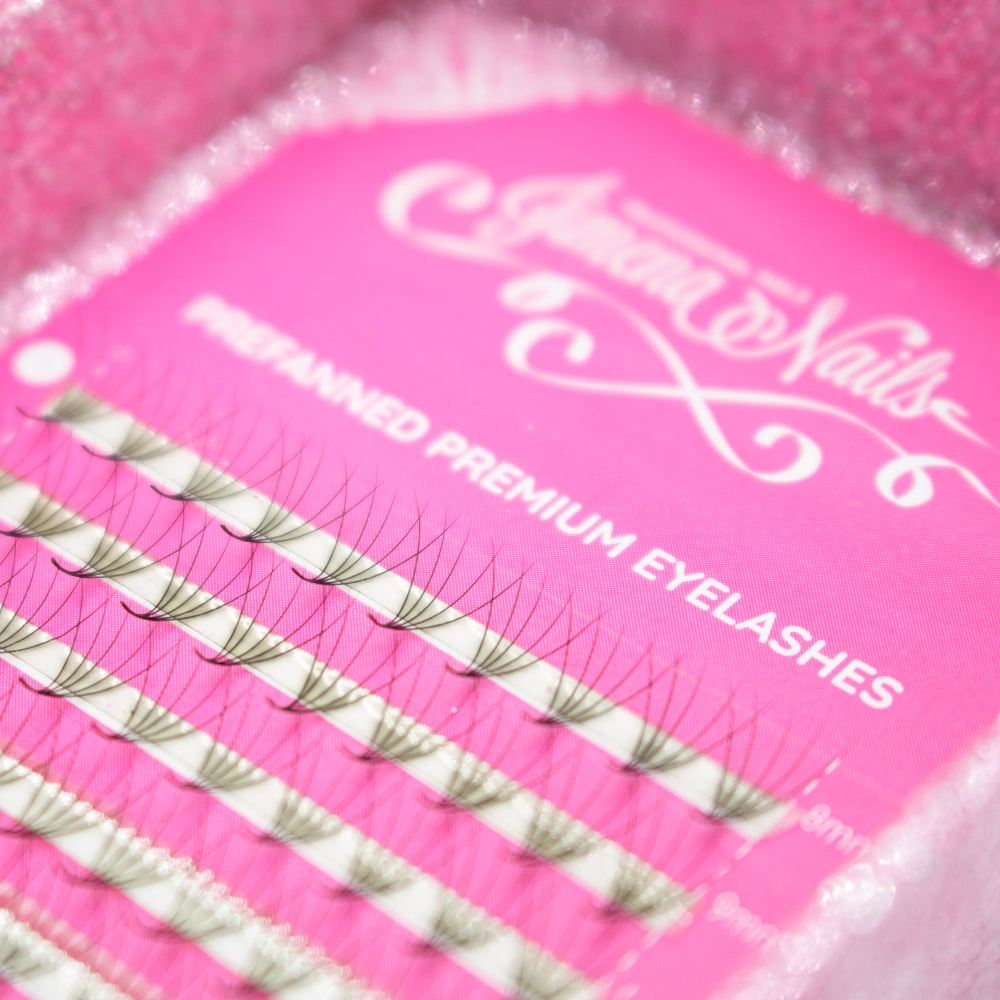 Prefanned Premium Eyelashes 5D – 0,07 (C) Mix 8-15mm (120fans) - Imagen 2